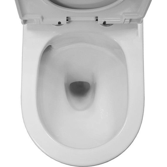 Унитаз-компакт безободковый Azario Tesoro AZ-8501 с крышкой микролифт (система смыва Торнадо) - фото 8