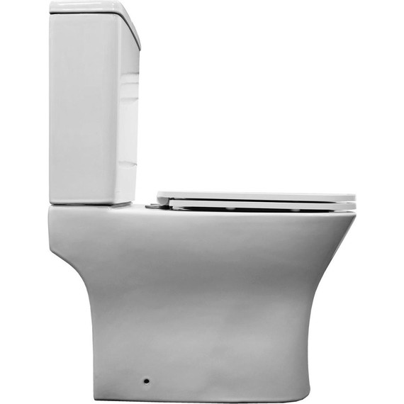 Унитаз-компакт безободковый Azario Milagro AZ-8502 с крышкой микролифт (система смыва Торнадо) - фото 12