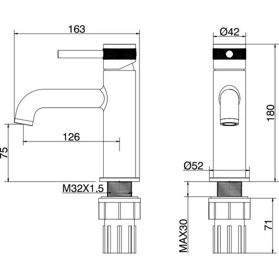 Смеситель для раковины Allen Brau Priority 5.31001-BN, никель - фото 7