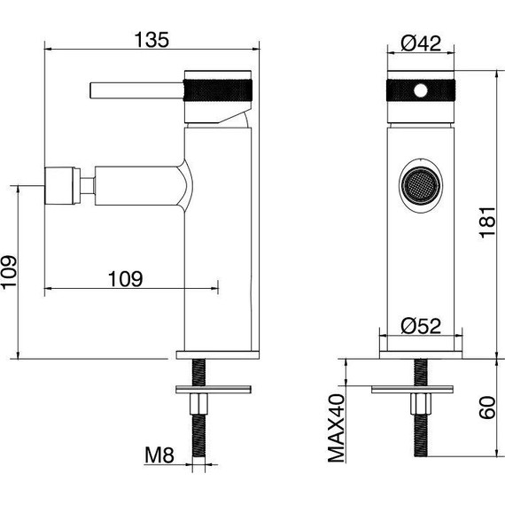 Смеситель для биде Allen Brau Priority 5.31004-BN, никель - фото 7
