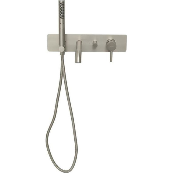 Смеситель для ванны Allen Brau Priority 5.31006-BN (со скрытой частью) никель - фото 17