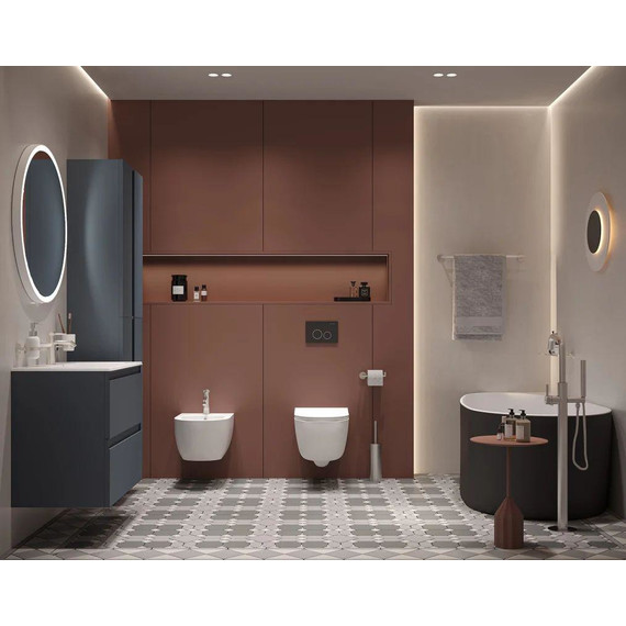 Смеситель для ванны напольный Allen Brau Priority 5.31008-BN (со скрытой частью) никель - фото 2