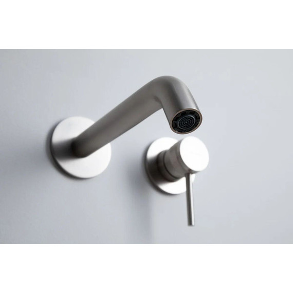 Смеситель для раковины настенный Allen Brau Priority 5.31030-BN (со скрытой частью) никель - фото 7