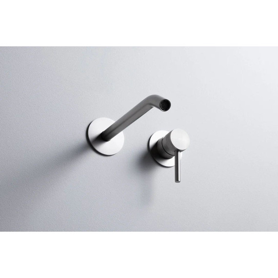 Смеситель для раковины настенный Allen Brau Priority 5.31A03-BN (со скрытой частью) никель - фото 4