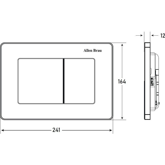 Кнопка смыва Allen Brau Infinity 9.20006.GB, золото - фото 4