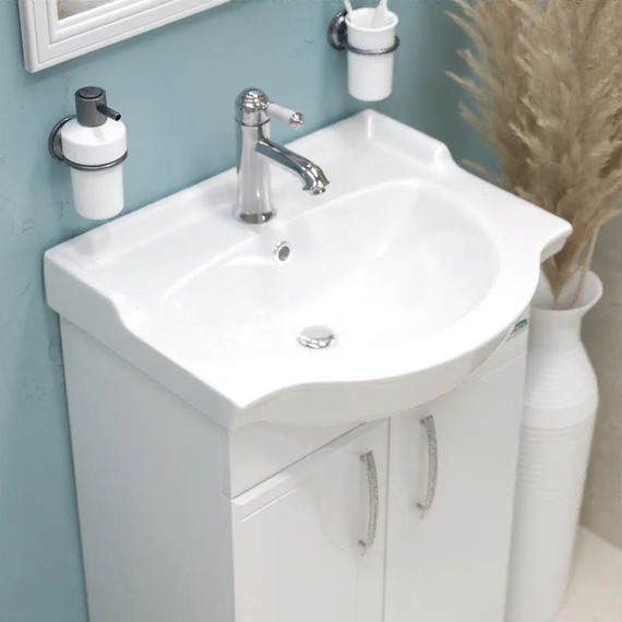 Раковина врезная Sanita Реал 56 65 см WB.FN/Real/56-C/WHT.G/S1 - фото 3