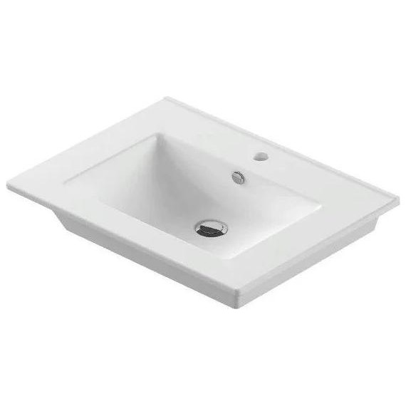 Раковина врезная Sanita Luxe Quadro 90 см WB.FN/Quadro/90-C/WHT.G/S1 - фото 