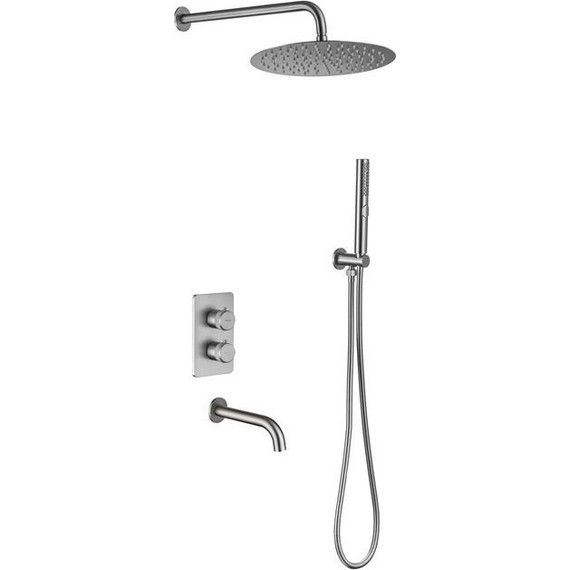 Душевая система для ванны Allen Brau Priority 5.31014-BN, никель - фото 