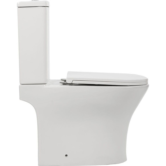 Унитаз-компакт безободковый AN Link с крышкой микролифт (система смыва Торнадо) - фото 11