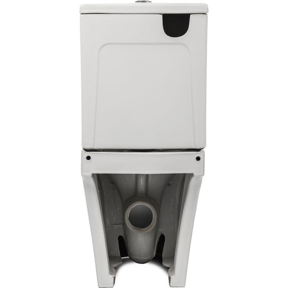 Унитаз-компакт безободковый AN Link с крышкой микролифт (система смыва Торнадо) - фото 12