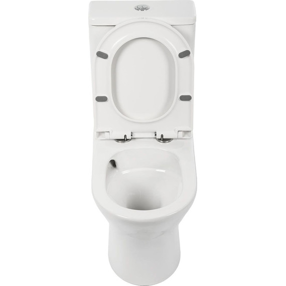 Унитаз-компакт безободковый AN Link с крышкой микролифт (система смыва Торнадо) - фото 7