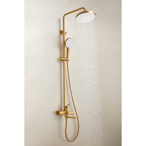 Душевая стойка Belz B24813-5, золото матовое - фото 3