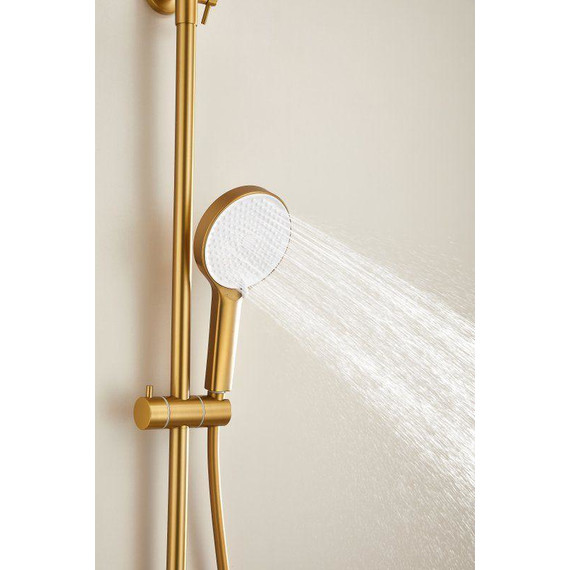 Душевая стойка Belz B24813-5, золото матовое - фото 9