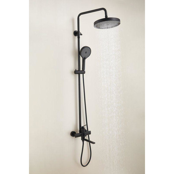 Душевая стойка Belz B24813-7, чёрный матовый - фото 48