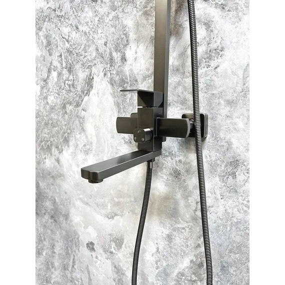 Душевая стойка Belz B24817-3, оружейная сталь - фото 8