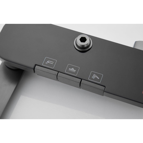 Душевая стойка Belz B25713-3, оружейная сталь - фото 46