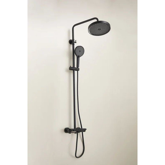 Душевая стойка Belz B25713-7, чёрный матовый - фото 4