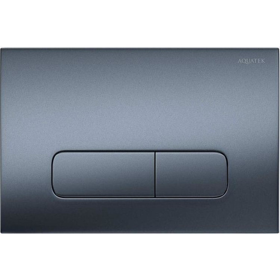 Кнопка смыва Aquatek PNS-0000009, оружейная сталь - фото 