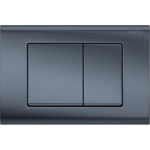 Кнопка смыва Aquatek PNS-0000004, оружейная сталь - фото 