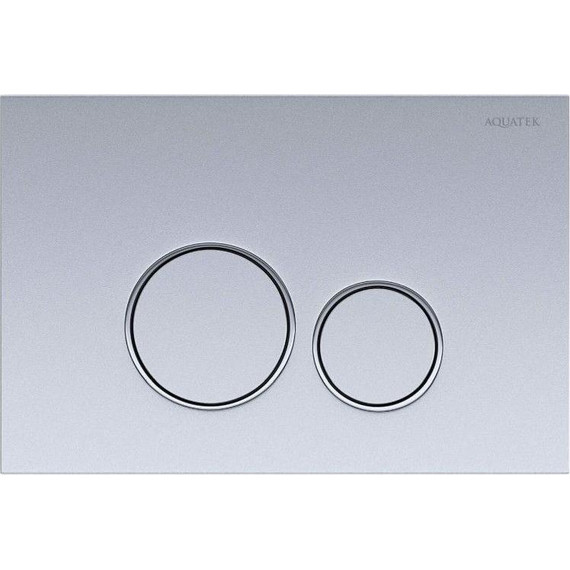 Кнопка смыва Aquatek PNS-0000013, хром матовый - фото 
