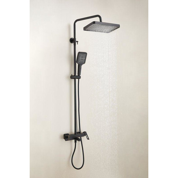 Душевая стойка Belz B24658-7, чёрный матовый - фото 2