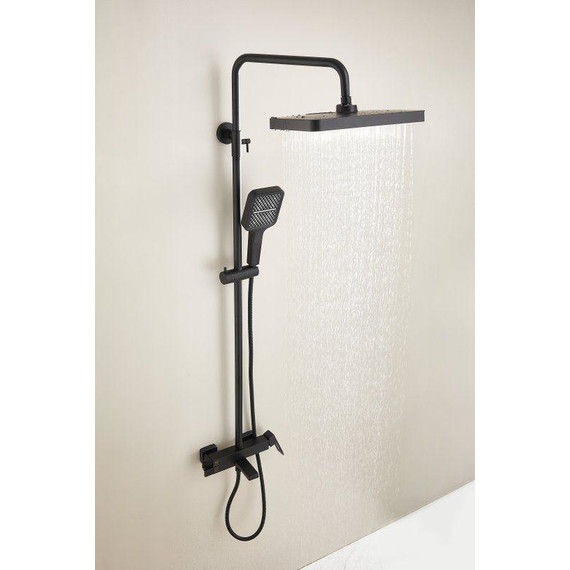 Душевая стойка Belz B24658-7, чёрный матовый - фото 8