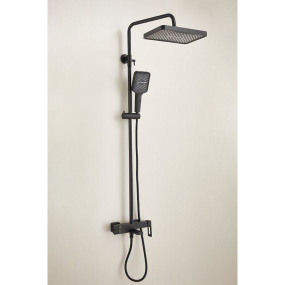 Душевая стойка Belz B24658-7, чёрный матовый - фото 4