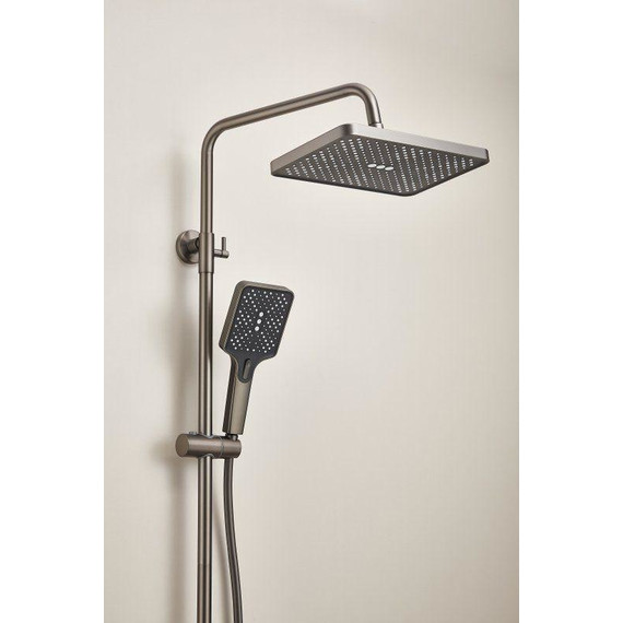 Душевая стойка Belz B24507-3, оружейная сталь - фото 2