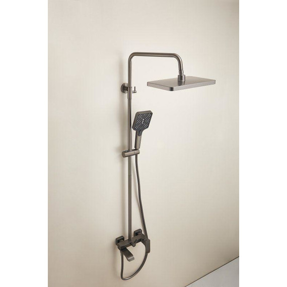 Душевая стойка Belz B24507-3, оружейная сталь - фото 5