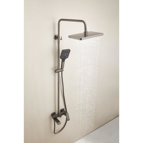 Душевая стойка Belz B24507-3, оружейная сталь - фото 30