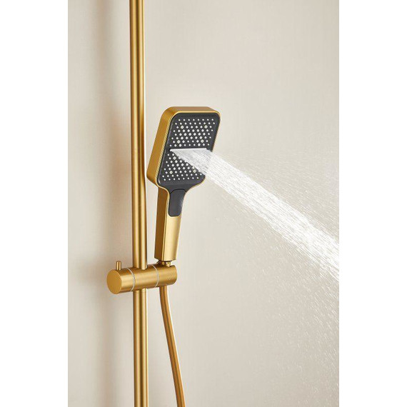 Душевая стойка Belz B24658-5, золото матовое - фото 20