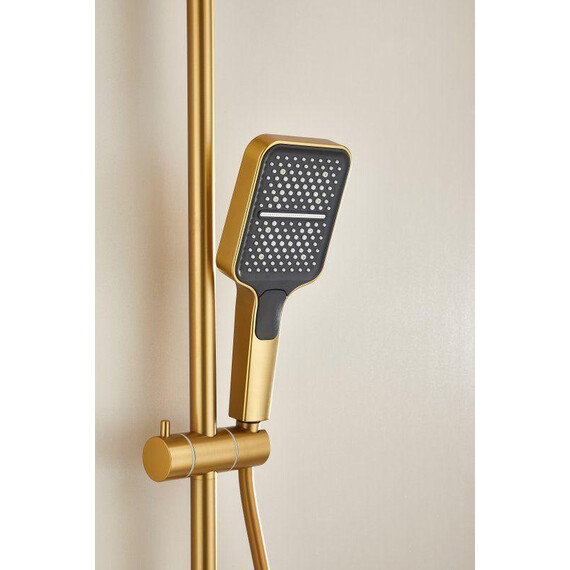 Душевая стойка Belz B24658-5, золото матовое - фото 18