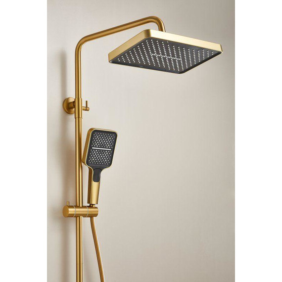 Душевая стойка Belz B24658-5, золото матовое - фото 17