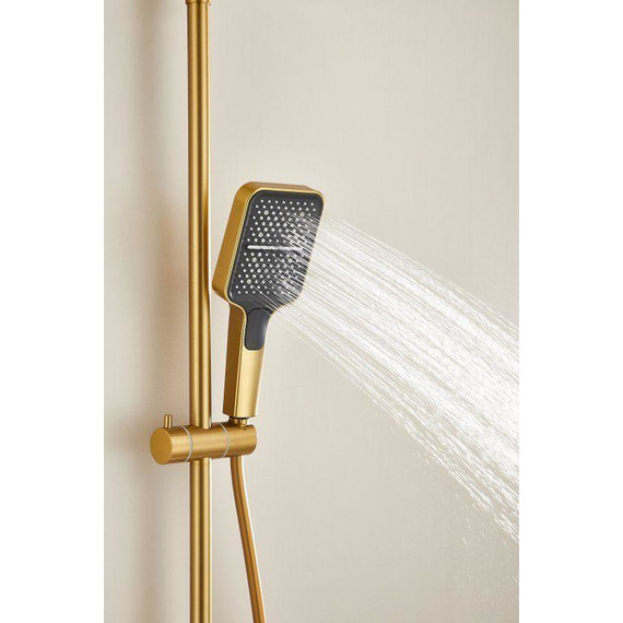 Душевая стойка Belz B24658-5, золото матовое - фото 30