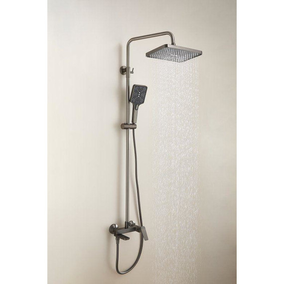 Душевая стойка Belz B24715-3, оружейная сталь - фото 2