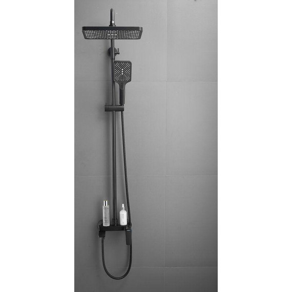 Душевая стойка Belz B24715-7, чёрный матовый - фото 2