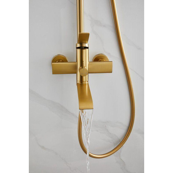 Душевая стойка Belz B24812-5, золото брашированное - фото 31