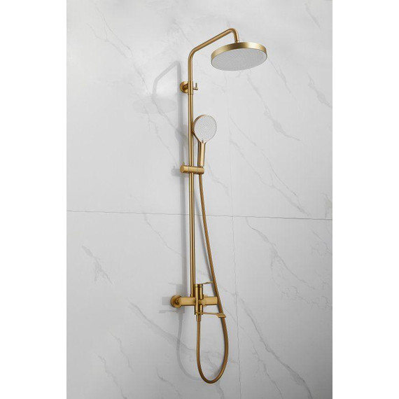 Душевая стойка Belz B24812-5, золото брашированное - фото 49