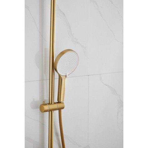 Душевая стойка Belz B24812-5, золото брашированное - фото 60