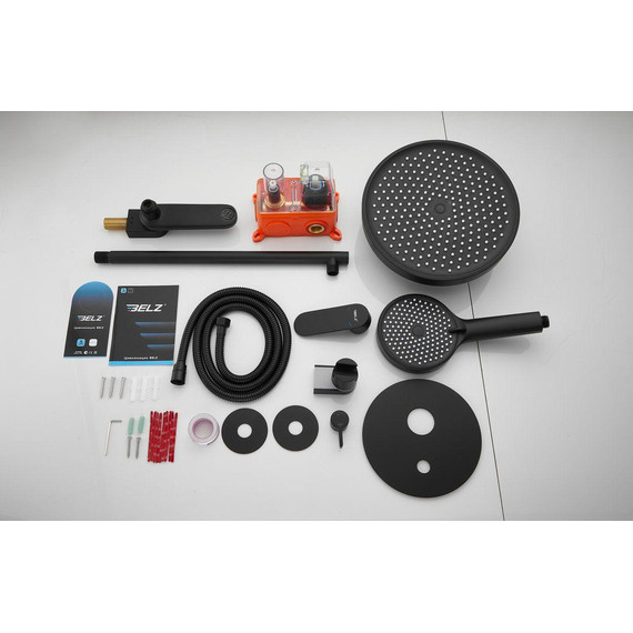 Душевая система для ванны Belz B80713-7, чёрный - фото 31