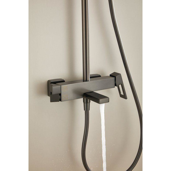 Душевая стойка Belz B24658-3, оружейная сталь - фото 56