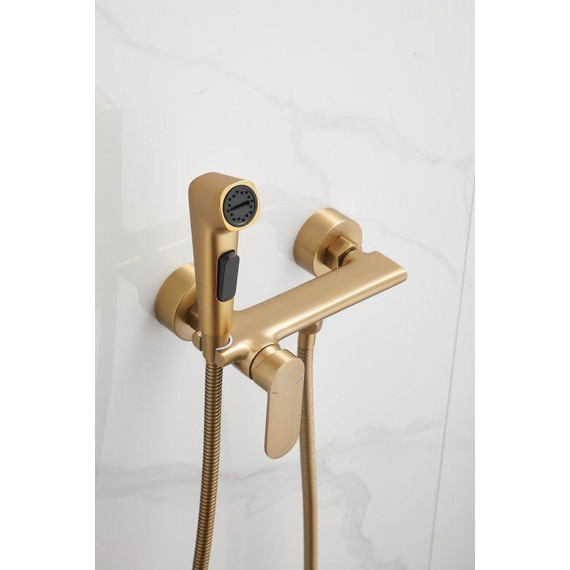 Набор для гигиенического душа Belz B55645-5, золото матовое - фото 8