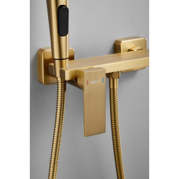 Набор для гигиенического душа Belz B55653-5, золото матовое - фото 21