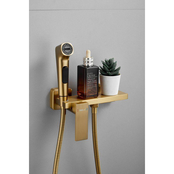 Набор для гигиенического душа Belz B55653-5, золото матовое - фото 28