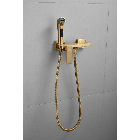 Набор для гигиенического душа Belz B55653-5, золото матовое - фото 3