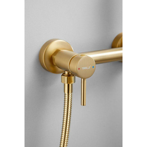 Набор для гигиенического душа Belz B55803-5, золото матовое - фото 9