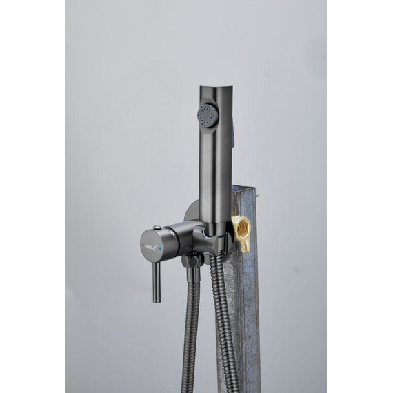 Набор для гигиенического душа Belz B55804-3 (со скрытой частью) оружейная сталь - фото 7