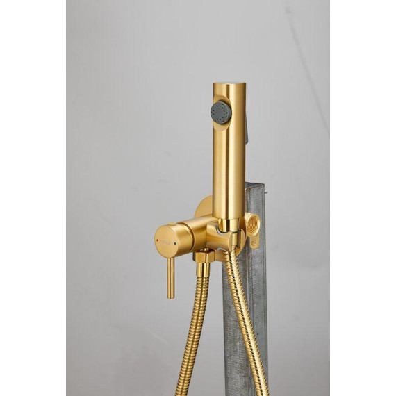 Набор для гигиенического душа Belz B55804-5 (со скрытой частью) золото матовое - фото 7