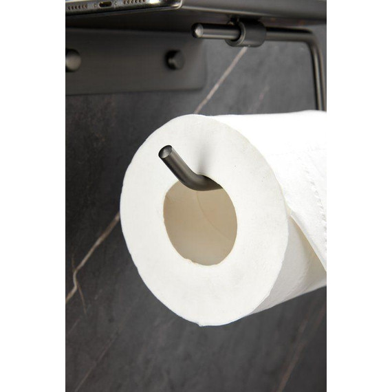 Держатель для туалетной бумаги Belz B9001-3, оружейная сталь - фото 11