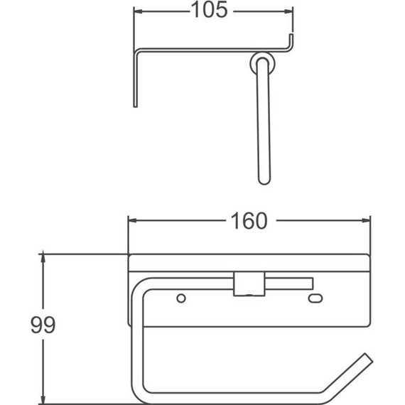 Держатель для туалетной бумаги Belz B9001-3, оружейная сталь - фото 24